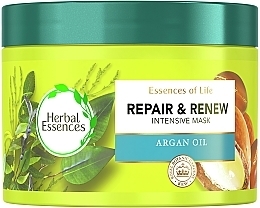 Парфумерія, косметика Маска для волосся "Відновлення" - Herbal Essences Repair & Renew Argan Oil Intensive Hair Mask