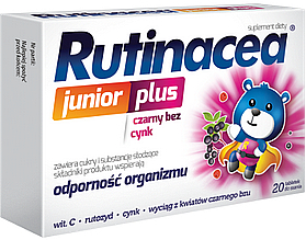 Дієтична добавка, таблетки для розсмоктування - Aflofarm Rutinacea Junior Plus — фото N1