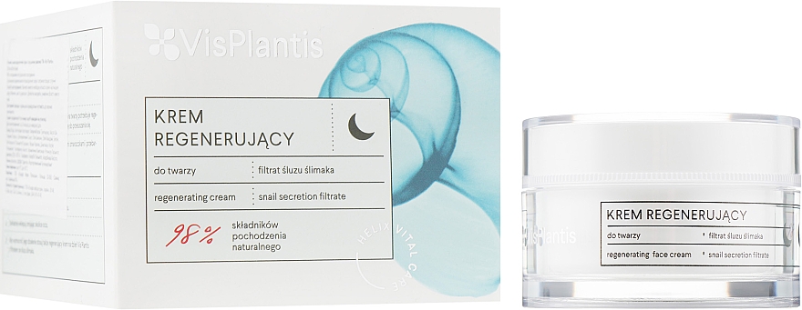 Нічний омолоджуючий крем з муцином равлика - Vis Plantis Helix Vital Care Rejuvenating Night Cream