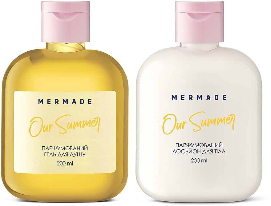 Mermade Our Summer - Парфумований набір для догляду за тілом (shr/gel/200ml + b/lot/200ml) — фото N2