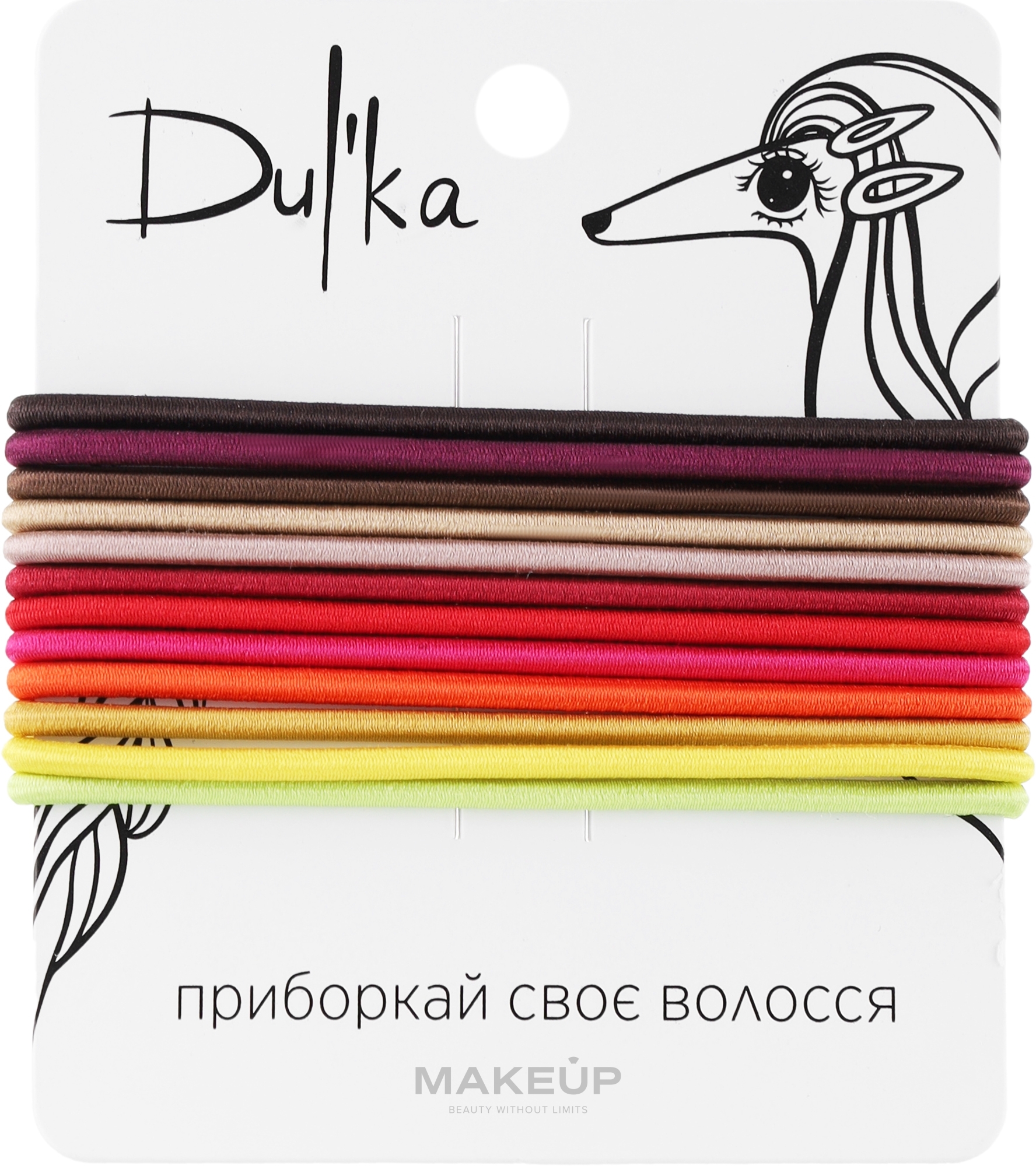 Набор разноцветных резинок для волос UH717712, 12 шт - Dulka  — фото 12шт
