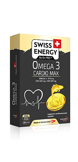 Збалансований комплекс жирних кислот - Swiss Energy Omega-3 Cardio Max — фото N2