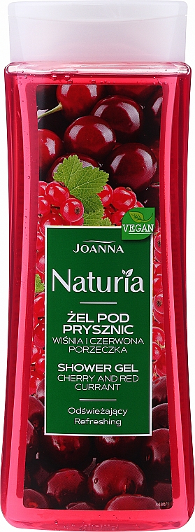 Гель для душу "Вишня і смородина" - Joanna Naturia Cherry and Red Currant Shower Gel — фото N3