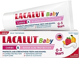 Зубна паста для дітей "Антикарієс & Захист від цукрової кислоти", 0-2 роки - Lacalut Baby — фото N2