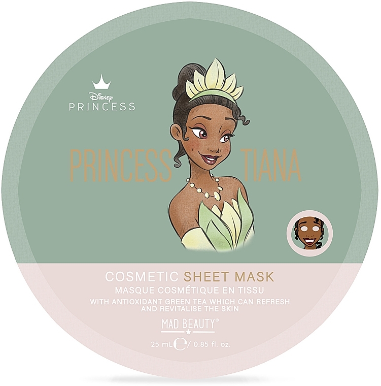 Тканинна маска антиоксидантна - Mad Beauty Pure Princess Revitalizing Sheet Mask Tiana — фото N1