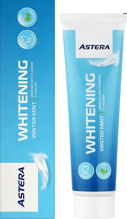 Отбеливающая зубная паста - Astera Whitening Winter Mint Toothpaste — фото N2