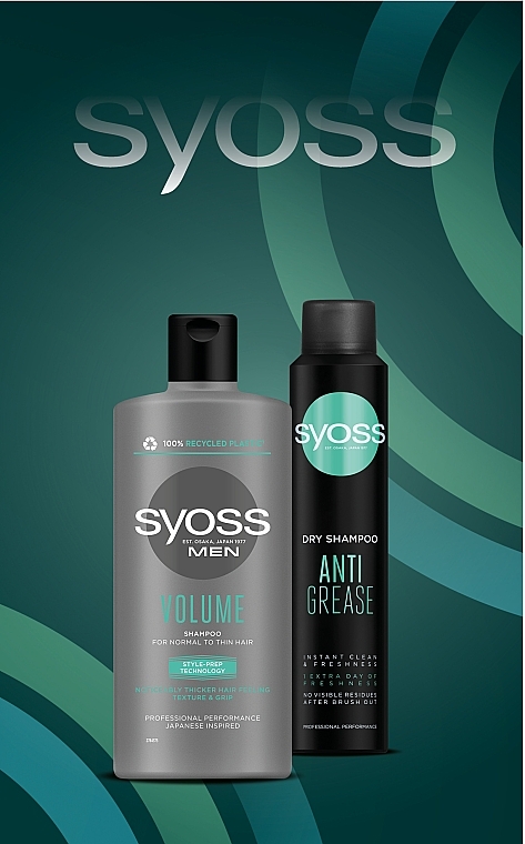 Набор "For men. Clean & Freshness" - Syoss (shm/440ml + shmp/dry/200ml) — фото N2