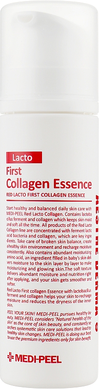 Киснева есенція з лактобактеріями - Medi Peel Red Lacto First Collagen Essence — фото N1