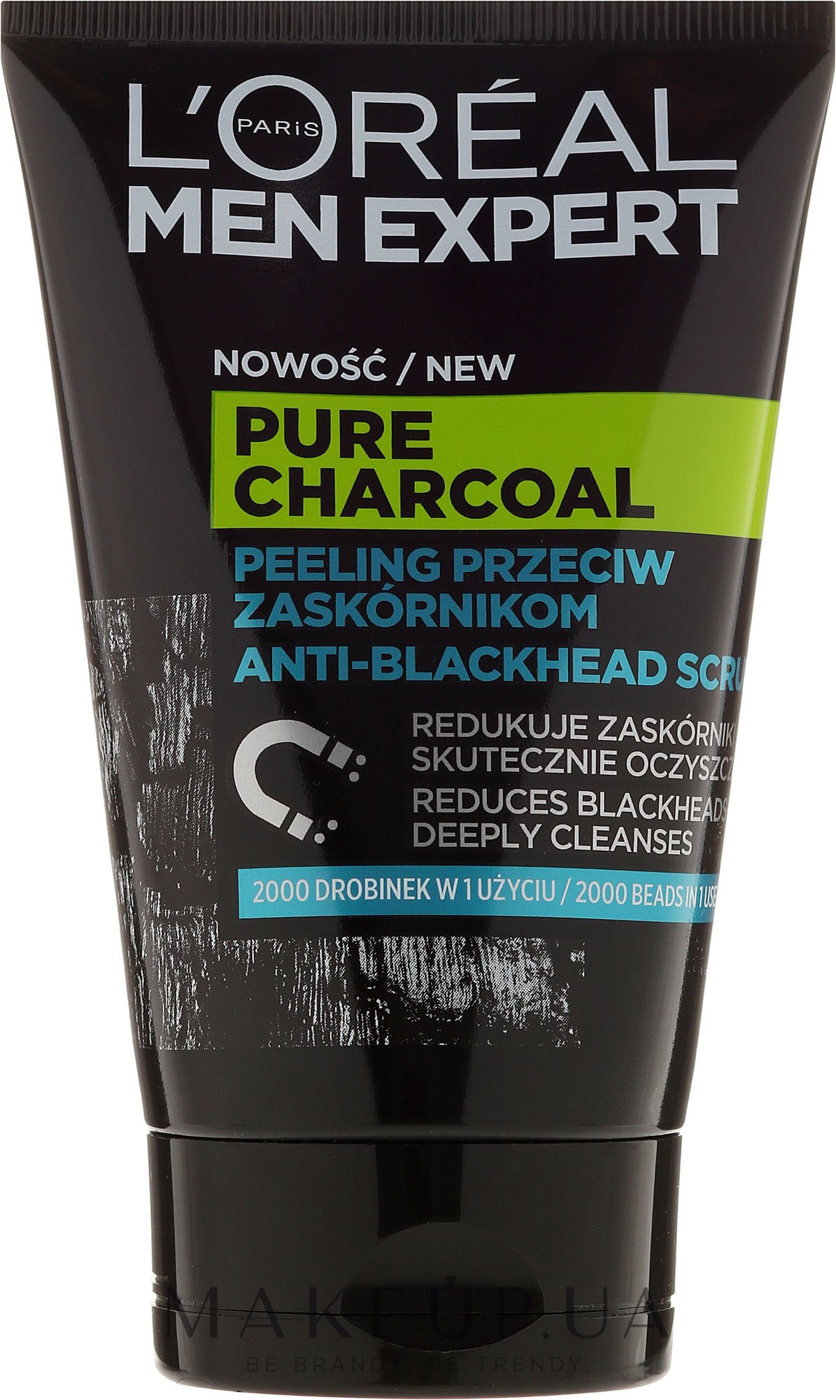 Скраб для лица - L'Oreal Paris Men Expert Pure Charcoal Scrub — фото 100ml