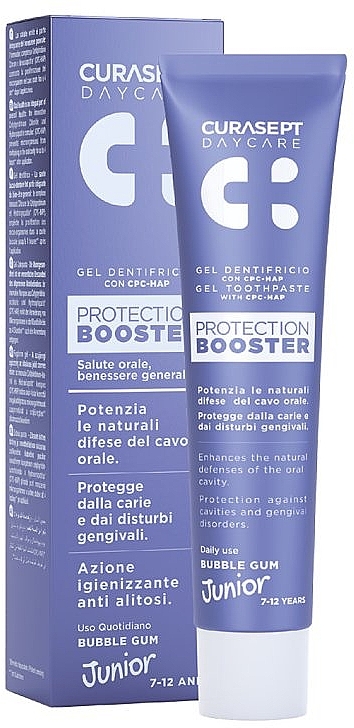 Зубна паста для дітей - Curaprox Curasept Day Care Protection Booster Junior Gel Toothpaste — фото N1