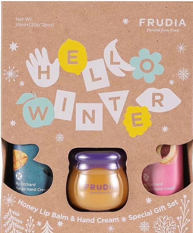 Набір - Frudia Hello Winter Special Gift Set (lip/balm/10ml + h/cr/2x30g) — фото N1
