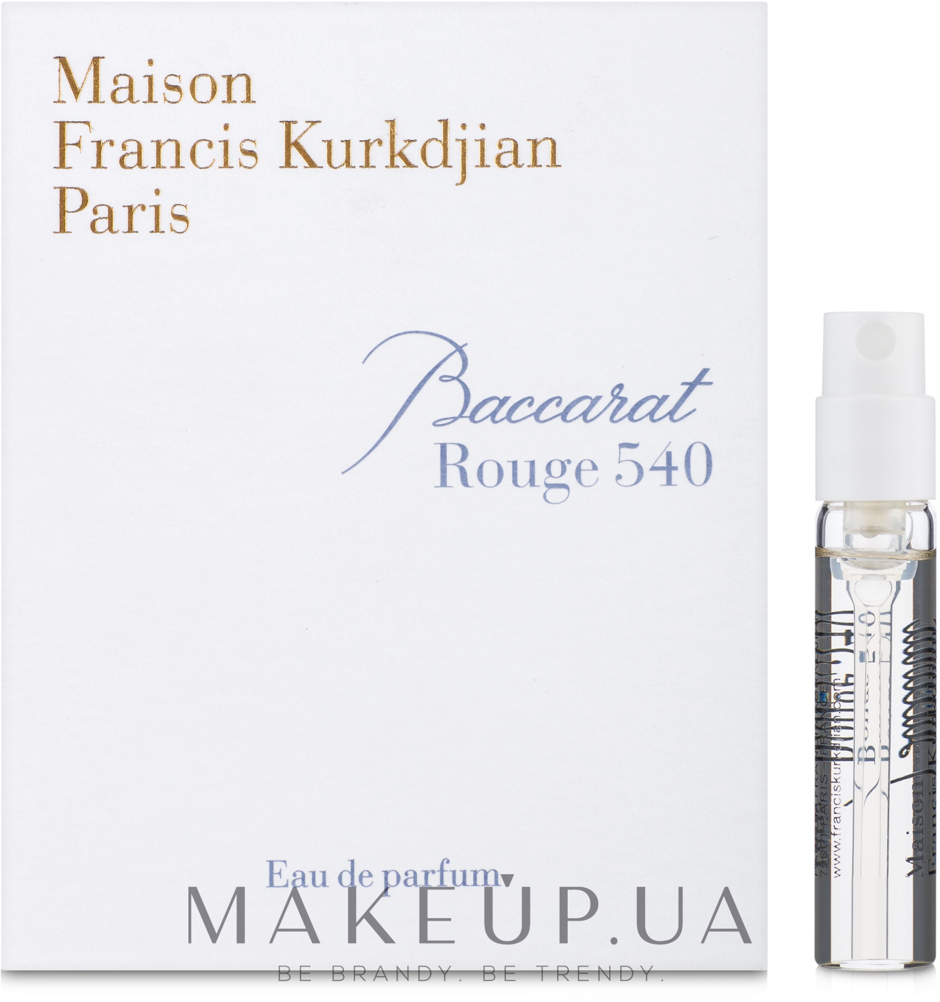 Maison Francis Kurkdjian Baccarat Rouge 540 - Парфюмированная вода (пробник) — фото 2ml