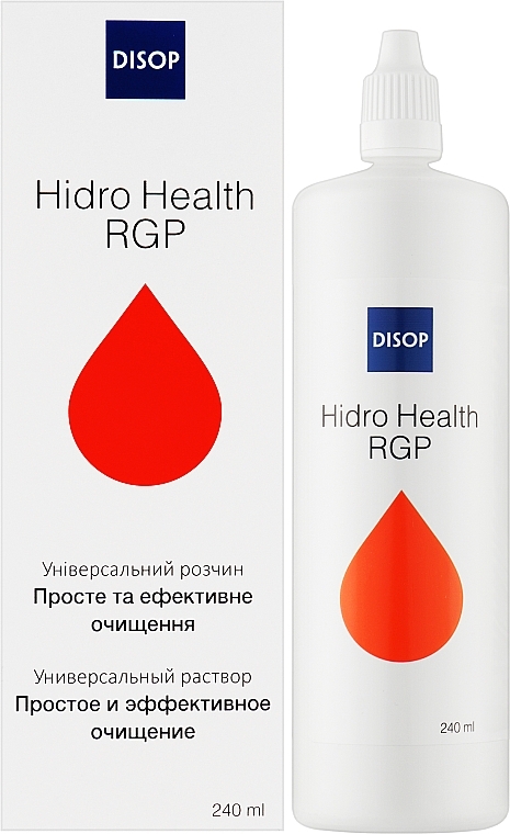 Розчин для жорстких контактних лінз, 240 мл - Disop Hidro Health RGP — фото N2