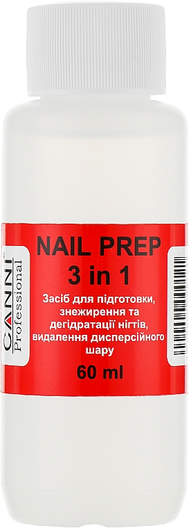 Засіб для знежирення та дегідрататії нігтів - Canni Nail Prep — фото N1
