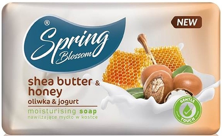 Увлажняющее мыло "Масло ши и мед" - Spring Blossom Shea Butter & Honey Moisturizing Soap — фото N1