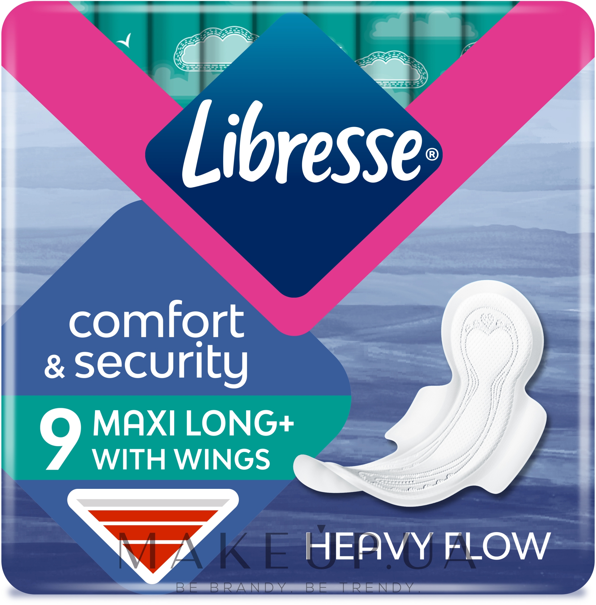 Гігієнічні прокладки, 9 шт - Libresse Maxi Long Soft — фото 9шт