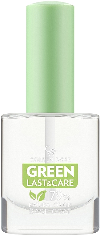 Базове покриття для нігтів з веганською формулою - Golden Rose Green Last & Care Base Coat — фото N1