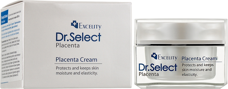 Висококонцентрований освіжальний ліфтинг-крем - Dr. Select Excelity Placenta Cream — фото N2