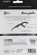Флоссер зубная нить с держателем, черный - The Humble Co. Dental Floss Picks — фото N2