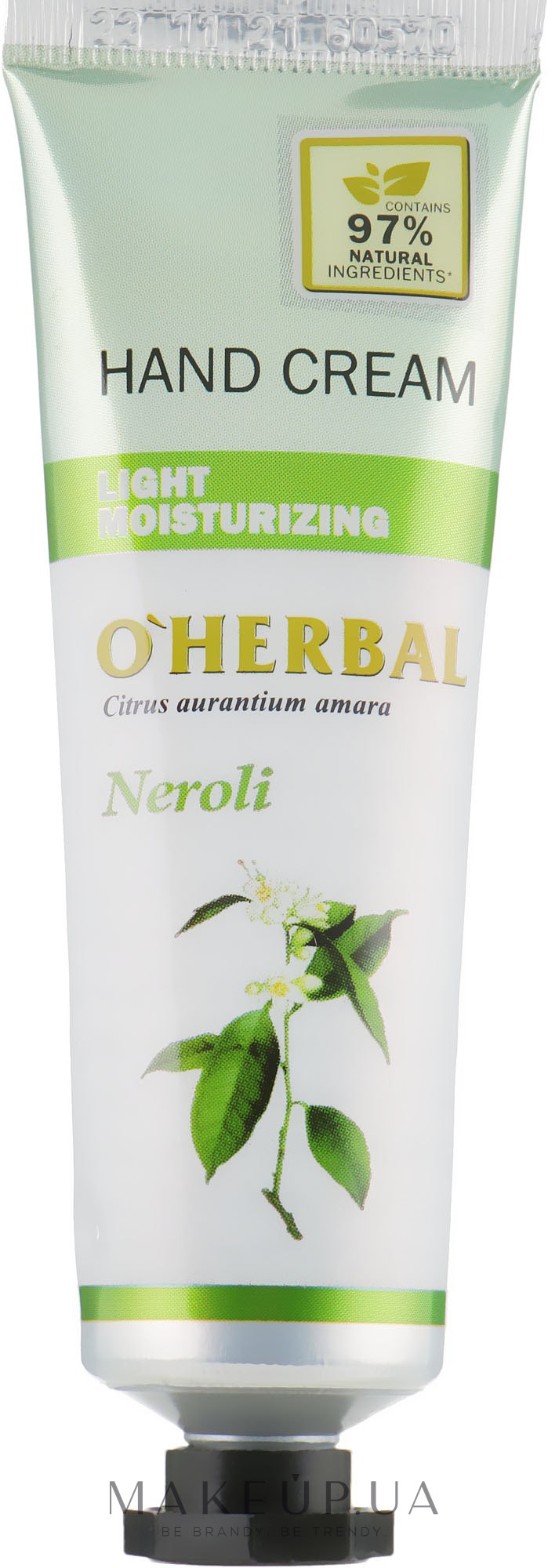 Крем для рук с нероли - O'Herbal Light Moisturizing Hand Cream Neroli — фото 30ml