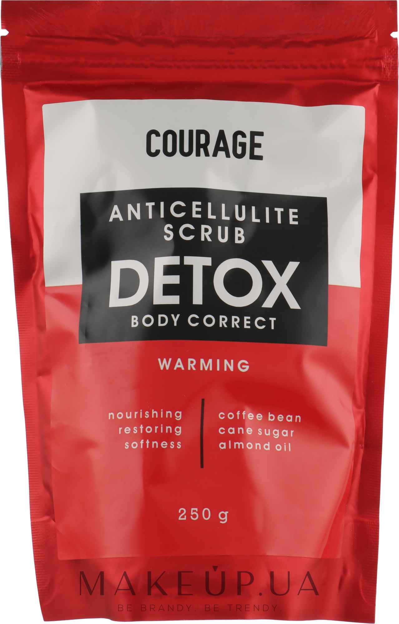Скраб для тела антицеллюлитный - Courage Anticellulite Scrub Detox — фото 250g