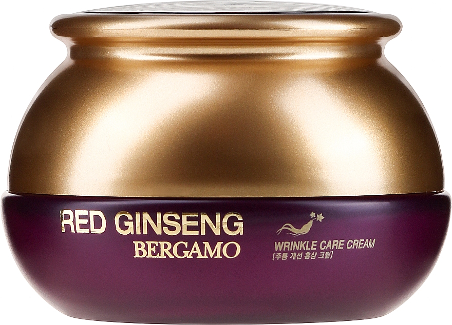 Крем от морщин для лица - Bergamo Red Ginseng Wrinkle Care Cream 