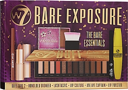 Духи, Парфюмерия, косметика Набор, 6 продуктов - W7 Bare Exposure Gift Set