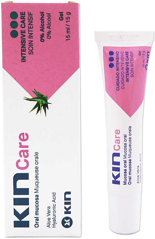 Гель для зубів - Kin Care Gel Aloe Vera & Hyaluronic Acid — фото N1
