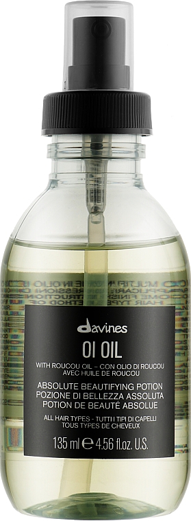 Масло для абсолютной красоты волос - Davines Oi Absolute Beautifying Potion With Roucou Oil — фото N5