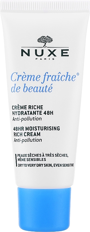 Насыщенный крем для сухой и чувствительной кожи - Nuxe Creme Fraiche De Beaute Moisturizing Rich Cream — фото N1