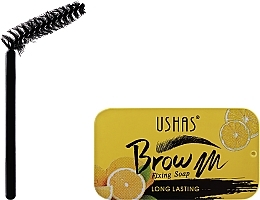 Парфумерія, косметика Фіксувальне мило для брів, лимон - Ushas Brow Fixing Soap Long Lasting