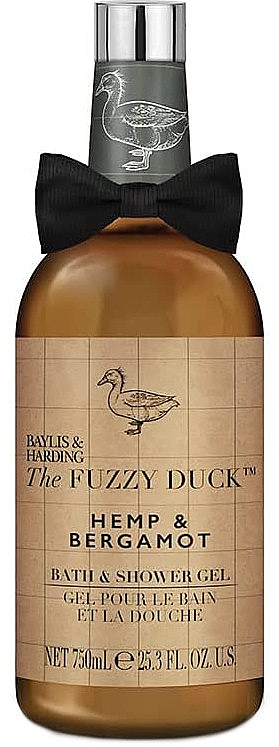 Гель для ванни та душу "Коноплі та бергамот" - Baylis & Harding Fuzzy Duck Men's Hemp & Bergamot Bath & Shower Gel — фото N1