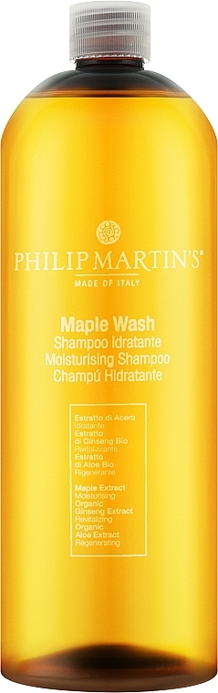 Шампунь живильний і зволожувальний з кленовим екстрактом - Philip Martin's Maple Wash — фото N1
