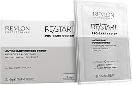 Антиоксидантный порошковый праймер для волос - Revlon Professional Restart Pro-Care System Antioxidant Powder Primer — фото N2