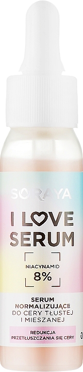 Нормалізувальна сироватка для жирної та комбінованої шкіри - Soraya I Love Serum