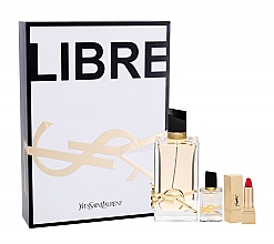 Духи, Парфюмерия, косметика Yves Saint Laurent Libre - Набор (edp/90ml + edp/7.5ml + lip/stick/1.6g)