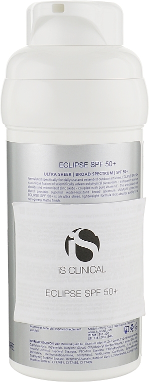 УЦЕНКА Крем солнцезащитный - iS Clinical Eclipse SPF 50+ * — фото N2