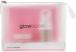 Парфумерія, косметика Набір для догляду за обличчям - Glowoasis Cleanse Mini Duo Skin Care Set (balm/15ml + foam/30ml + case)