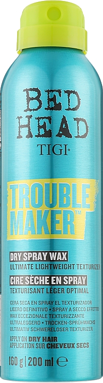Текстурирующий спрей-воск для волос - Tigi Bed Head Trouble Maker Dry Spray Wax — фото N1