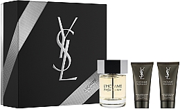 Парфумерія, косметика Yves Saint Laurent L’Homme - Набір (edt/100ml + ash/balm/50ml + sh/gel/50ml)