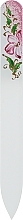 Духи, Парфюмерия, косметика Пилочка стеклянная 95-1152, с ручной росписью «Роза с золотом», 115мм - SPL