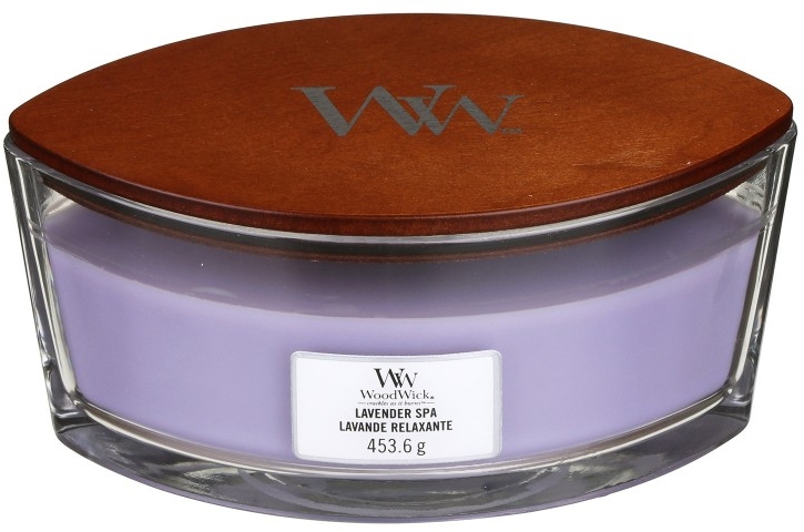 Ароматична свічка в склянці - Woodwick Hearthwick Flame Ellipse Candle Lavender Spa — фото N2