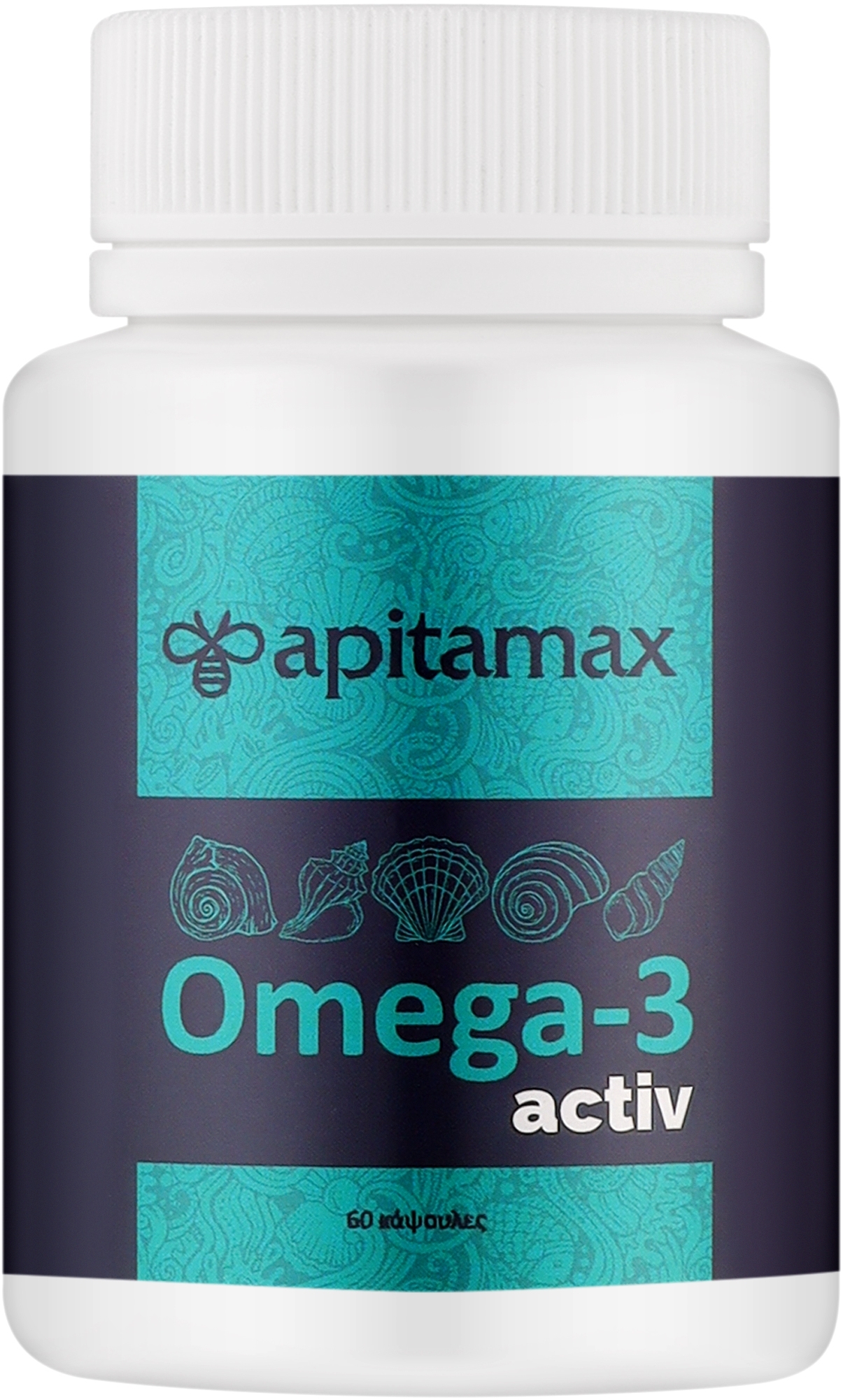 Пищевая добавка "Омега 3" - Apitamax Omega-3 Activ — фото 60шт