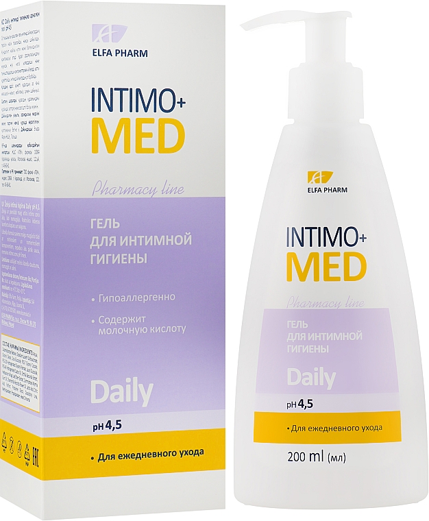 Гель для интимной гигиены "Daily" - Elfa Pharm Intimo+med