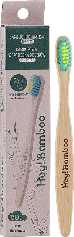 Бамбукова зубна щітка для дітей - Hey! Bamboo Bamboo Toothbrush For Kids — фото N2