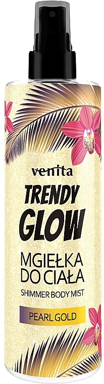 Мист для тела "Pearl Gold" - Venita Trendy Glow Shimmer Body Mist — фото N1