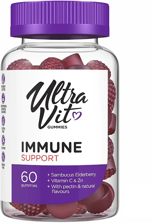 Жевательные конфеты для поддержки иммунитета - UltraVit Immune Support — фото N1