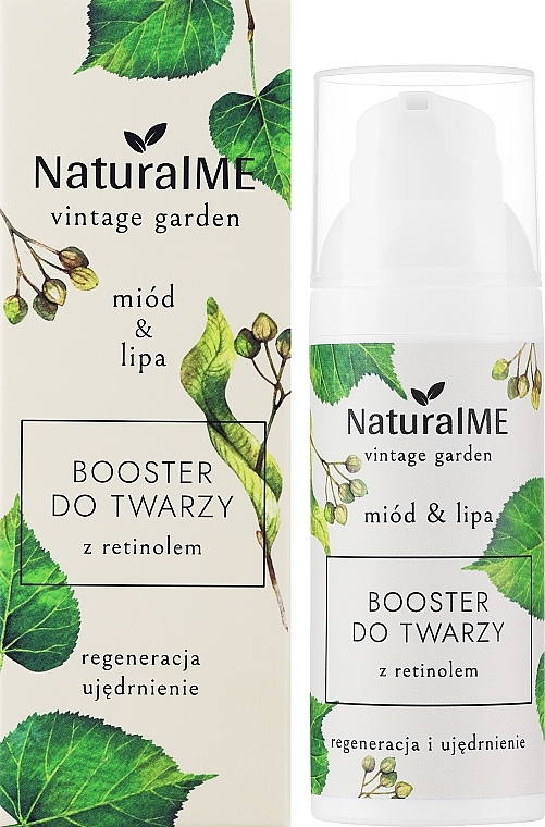 Бустер для обличчя з ретинолом "Мед і липа" - NaturalME Vintage Garden Honey & Linden Regeneration & Firming Booster With Retinol — фото N2