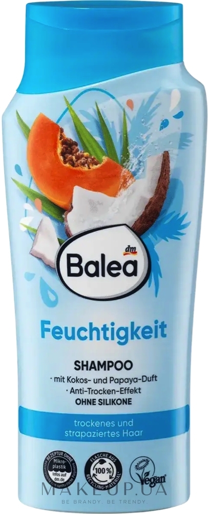Зволожувальний шампунь для волосся з кокосом - Balea Shampoo Feuchtigkeit — фото 300ml