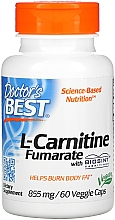 Амінокислота L-карнітин фумарат, 855 мг, капсули - Doctor's Best — фото N1